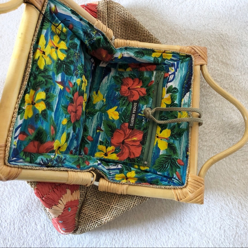 Straw Handbag Satchel - Picture 3 of 3